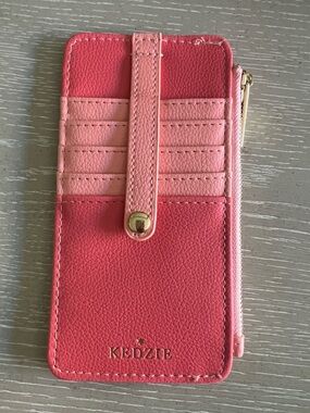 Kedzie Pink Ombre Card Wallet Phone Case with Zipper